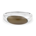 Calvin Klein Agate Ellipse Bangle Bracelet in Stainless Steel (5.50 In) 8.00 ctw - Sticky add to cart bar