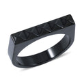 Calvin Klein Edge Ring in ION Plated Black Stainless Steel (Size 6.0) - Sticky add to cart bar