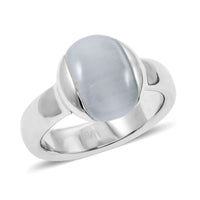 Calvin Klein Cat's Eye 3.00 ctw Devoted Ring in Stainless Steel (Size 6.0)