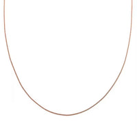 Ankur's Treasure Chest 14K Rose Gold Over Sterling Silver Chain Necklace 24 Inches 3.20 Grams