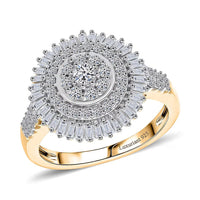 Luxuriant Lab Grown Diamond Signature Ring in Sterling Silver