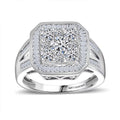 Luxuriant Lab Grown Diamond (G-H, SI) Ring in Rhodium Over Sterling Silver (Size 10.0) 2.00 ctw - Sticky add to cart bar