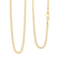 18K Yellow Gold 2mm Curb Chain Necklace 22 Inches 2.20 Grams - Sticky add to cart bar