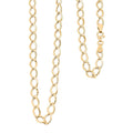 Italian Alternata Kite Grumetta Chain Necklace in 10K Yellow Gold 3.62 Grams 20 Inches - Sticky add to cart bar