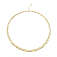 Italian 10K Yellow Gold Graduated Mesh Collier Chain Necklace (18-20 Inches) (3.69 Grams)
