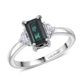 10K White Gold AAA Pirineu Lagoon Tourmaline, Luxuriant Lab Grown Diamond (E-F, VS) (0.38 cts) Ring (Size 10.0) 2.10 ctw - Sticky add to cart bar