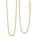 One Time Only 18K Yellow Gold 1.8 mm Rope Necklace 22 Inches 4.6 Grams - Sticky add to cart bar