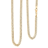 3.7mm Miami Cuban Chain Necklace in 10K Yellow Gold 8.1 Grams 26 Inches