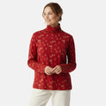 Closeout Christopher & Banks Red Ski Print Turtleneck Tee - XL - Sticky add to cart bar