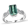 10K White Gold AAA Mint Tourmaline, Luxuriant Lab Grown Diamond (E-F, VS) (0.20 cts) Ring (Size 10.0) 2.65 ctw - Sticky add to cart bar