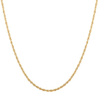 14K Yellow Gold 3.05mm Rope Chain Necklace 20 Inches 4.8 Grams