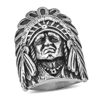 Crowned Queen Men's Ring in Stainless Steel (Size 10.0)