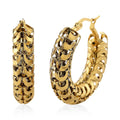 Hoop Earrings in ION Plated YG Stainless Steel - Sticky add to cart bar