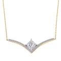 Luxuriant Lab Grown Diamond G VS 2.75 ctw Pendant Necklace 18 Inches in 14K Yellow Gold Over Sterling Silver - Sticky add to cart bar