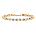 10K Yellow Gold 5mm Rope Chain Bracelet (8.00 In) 3.5 Grams - Sticky add to cart bar