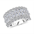 Doorbuster Luxuriant Lab Grown Diamond (G-H, SI) Ring in Sterling Silver (Size 10.0) 3.70 ctw - Sticky add to cart bar