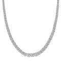 Luxuriant Lab Grown Diamond (G-H, SI) Necklace (18 Inches) in Sterling Silver 7.60 ctw - Sticky add to cart bar