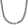 Terahertz Beaded Necklace in Silvertone 300.00 ctw (20 Inches) - Sticky add to cart bar