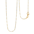 Italian 14K YG Over and Sterling Silver Snake Round Brite 1mm Chain Necklace 20 Inches 4 Grams - Sticky add to cart bar