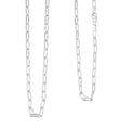 Italian Sterling Silver 3.6mm Paperclip Chain Necklace 20 Inches 10.50 Grams - Sticky add to cart bar