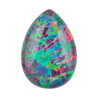 AAAA Australian Black Ridge Opal Triplet (Pear 12x8 mm) 2.00 ctw