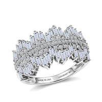 Luxuriant Lab Grown Diamond Regal Ring in Silver