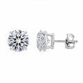 Luxuriant Lab Grown Diamond VS 4.00 ctw Stud Luxe Earrings in 14K White Gold - Sticky add to cart bar