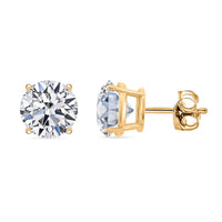 14K Yellow Gold Luxuriant Lab Grown Diamond (F VS2) Earrings 4.00 ctw
