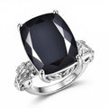 EverTrue Thai Black Spinel Ring in Platinum Bond (Size 10.0) 24.50 ctw - Sticky add to cart bar