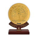 24K Gold Tree of Life Embossed Medallion-Style Ornament – 160mm (50mg) - Sticky add to cart bar