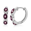 D'Joy Star Ruby Earrings in Rhodium Over Sterling Silver 5.90 ctw - Sticky add to cart bar