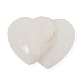 White Quartz Double Heart Shape -Small 996ctw - Sticky add to cart bar