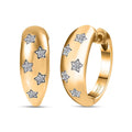  Luxuriant Lab Grown Diamond (G-H, SI) Hoop Earrings in 18K Vermeil YG Over Sterling Silver 0.15 ctw - Sticky add to cart bar