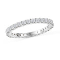 D'Joy Moissanite Ring in Rhodium Over Sterling Silver (Size 7.0) 0.90 ctw - Sticky add to cart bar