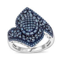 D'Joy Blue Diamond (IR) Ring  1.00 ctw