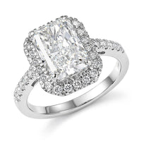 950 Platinum Luxuriant Lab Grown Diamond Ring
