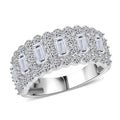 Luxuriant Lab Grown Diamond (G, SI1) Ring in Sterling Silver (Size 10.0) 2.84 ctw - Sticky add to cart bar