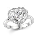 950 Platinum Luxuriant Lab Grown Diamond (E-F, VS) Ring (Size 6.0) (6.50 g) 2.50 ctw - Sticky add to cart bar