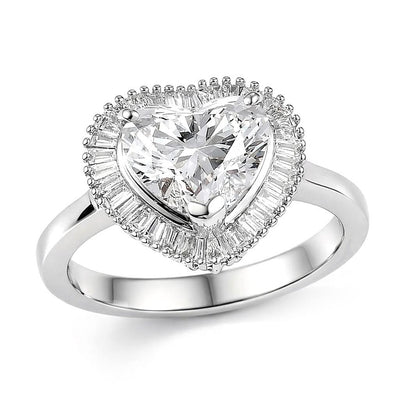 950 Platinum Luxuriant Lab Grown Diamond (E-F, VS) Ring (Size 6.0) (6.50 g) 2.50 ctw
