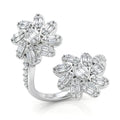 D'Joy Moissanite Ring in Rhodium Over Sterling Silver (Size 6.0) 1.10 ctw - Sticky add to cart bar
