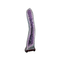 Home and Office Decor Uruguayan Amethyst Geode on Wooden Base - 269 lbs (57x11)