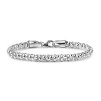 D'Joy Popcorn Bead Chain Bracelet in Sterling Silver (7.25 In) 8.90 Grams