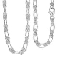 D'Joy Byzantine Station Chain Necklace in Sterling Silver 15.90 Grams (20 Inches) - Sticky add to cart bar