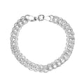 D'Joy Fancy Link Chain Bracelet in Sterling Silver (7.25 In) 13.50 Grams - Sticky add to cart bar