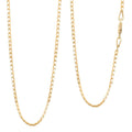 14K Yellow Gold Cuban Chain Necklace (22 Inches) (2mm, 1.86 Grams) - Sticky add to cart bar