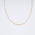 18K Yellow Gold Twisted Mariner Chain Necklace (18 Inches) (2.1 Grams) - Sticky add to cart bar