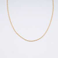 18K Yellow Gold Twisted Mariner Chain Necklace (18 Inches) (2.1 Grams)