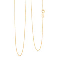 18K Yellow Gold Box Chain Necklace (20 Inches) (1.4 Grams) - Sticky add to cart bar