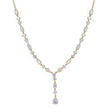 D'Joy Moissanite Necklace (18-20 Inches) in 18K Vermeil YG Over Sterling Silver 10.65 ctw - Sticky add to cart bar