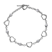 EverTrue Moissanite Bracelet in Platinum Bond (7.25 In) 0.75 ctw